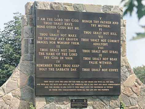 bronze church plaque