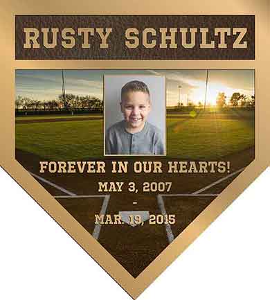 Custom color image plaque